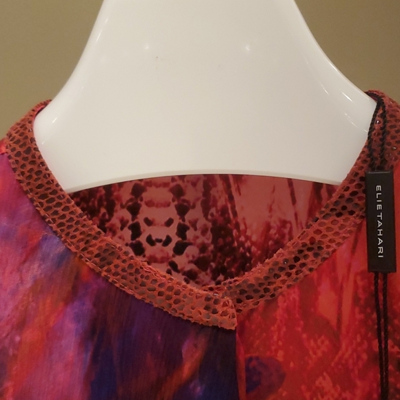 Elie Tahari Faya Silk Sleeveless Top NWT - Picture 8 of 10